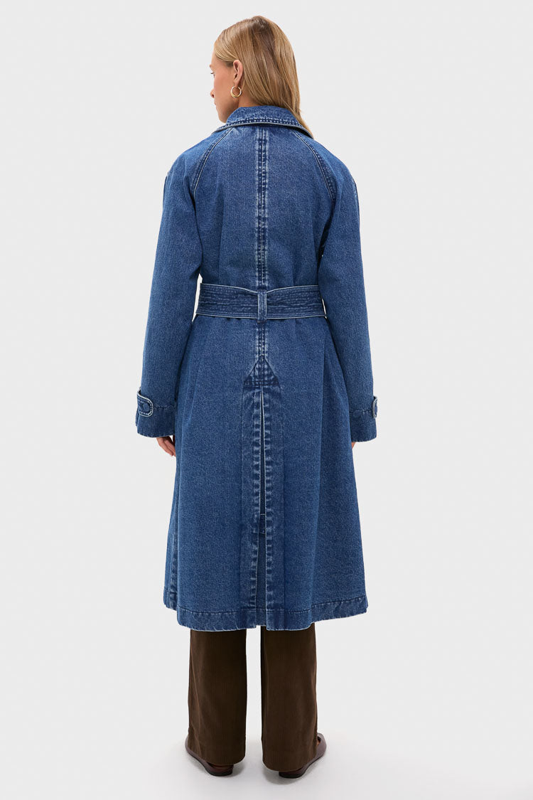 Denim Cillian Trench Coat