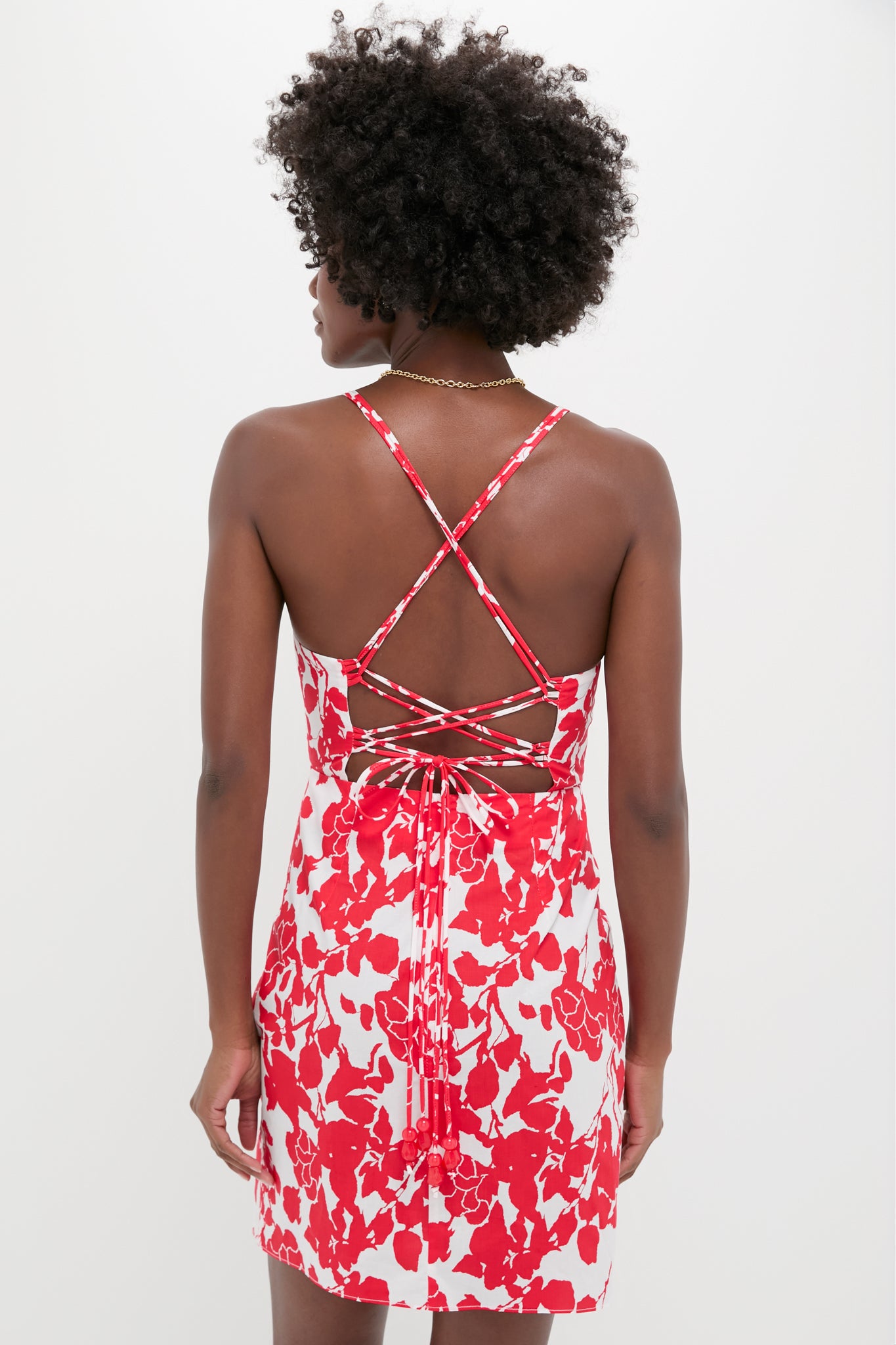 hyacinth house red dress Hyacinth House Red Floral Robbie Mini Dress Red Floral / M