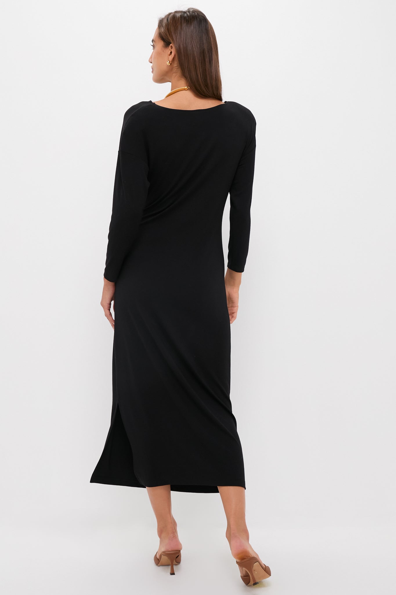Black Side Tie Elspeth Maxi Dress | Tuckernuck