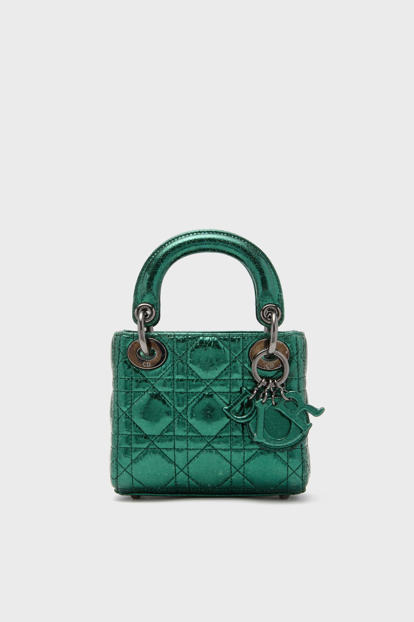 DIOR Green Lady Dior Shoulder Bag