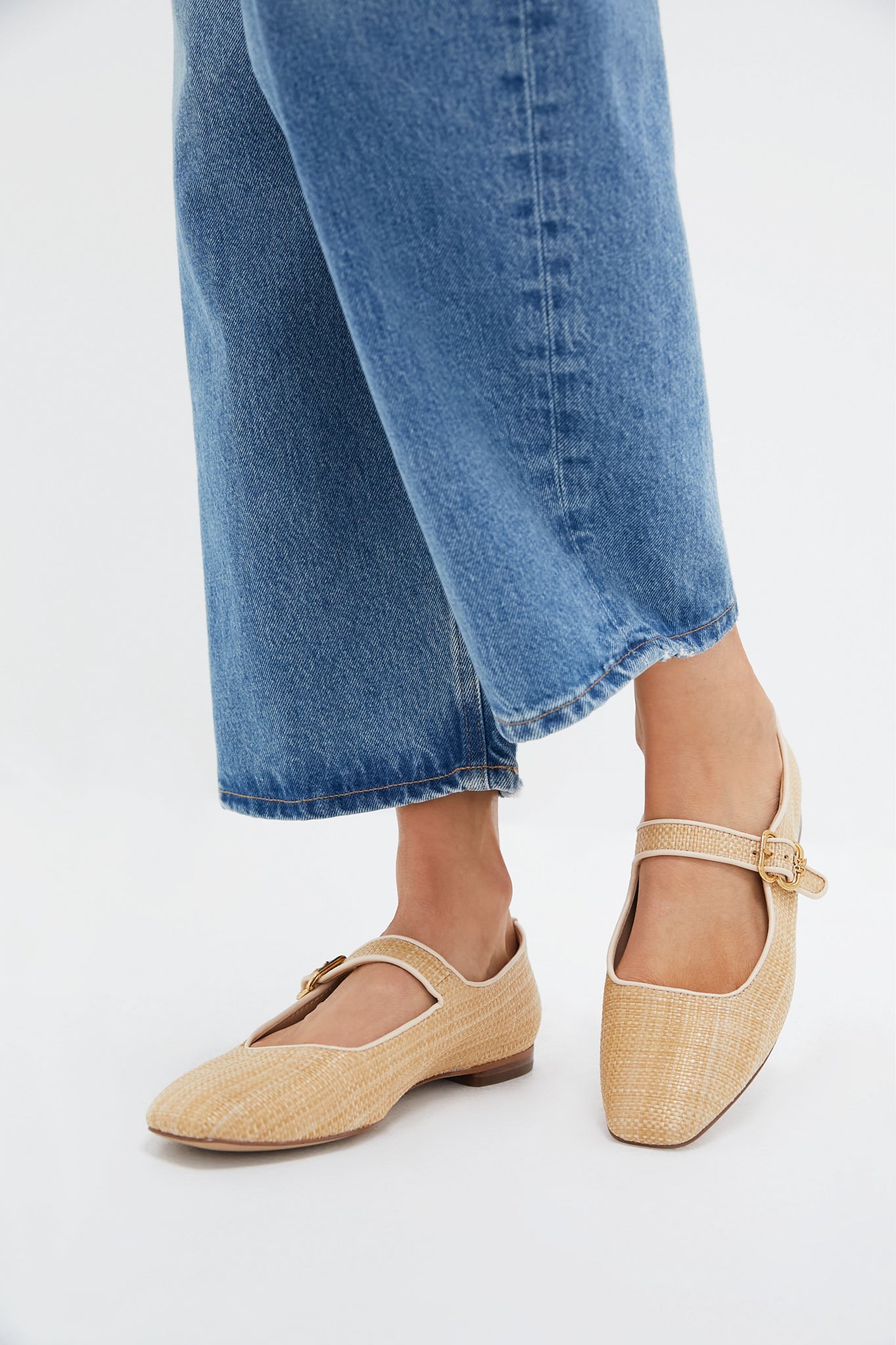 Bleached Beechwood Michaela Flats