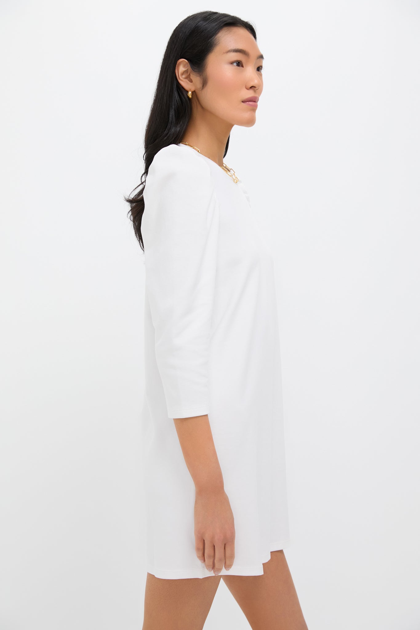 White Vesty Mini Dress