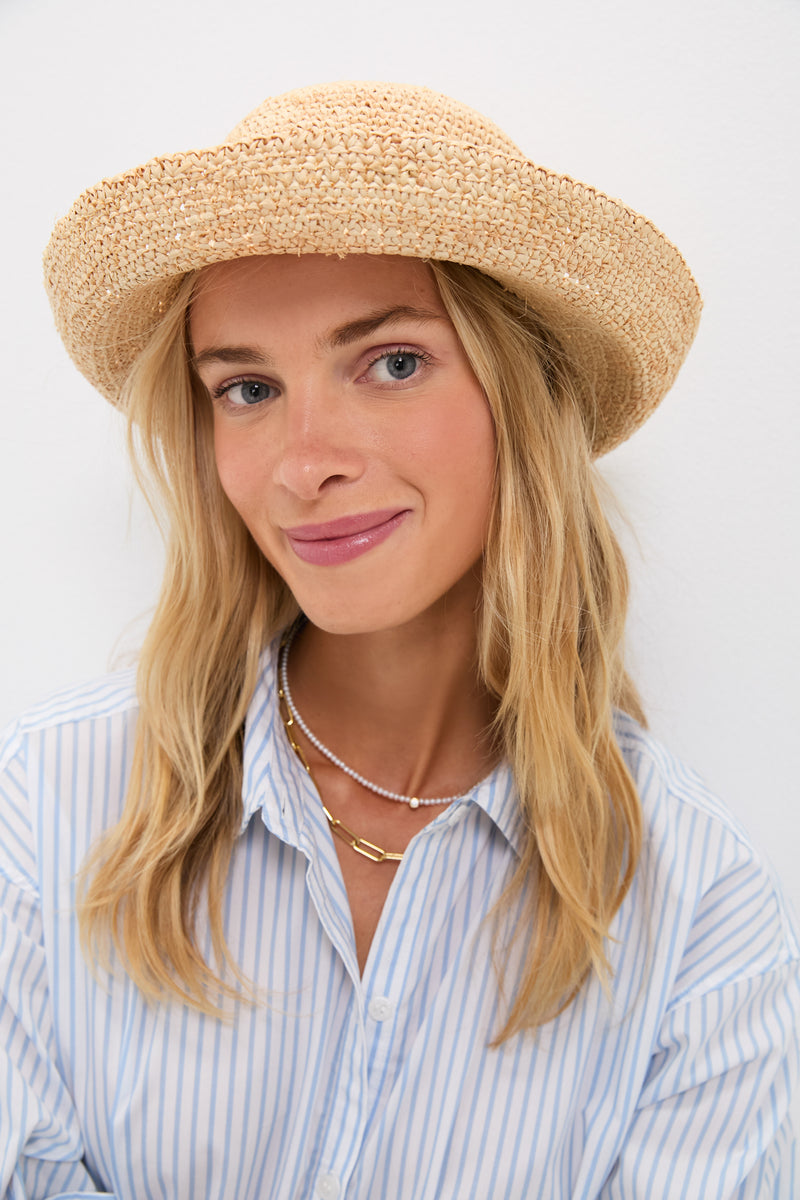 Natural Raffia Cruiser Hat