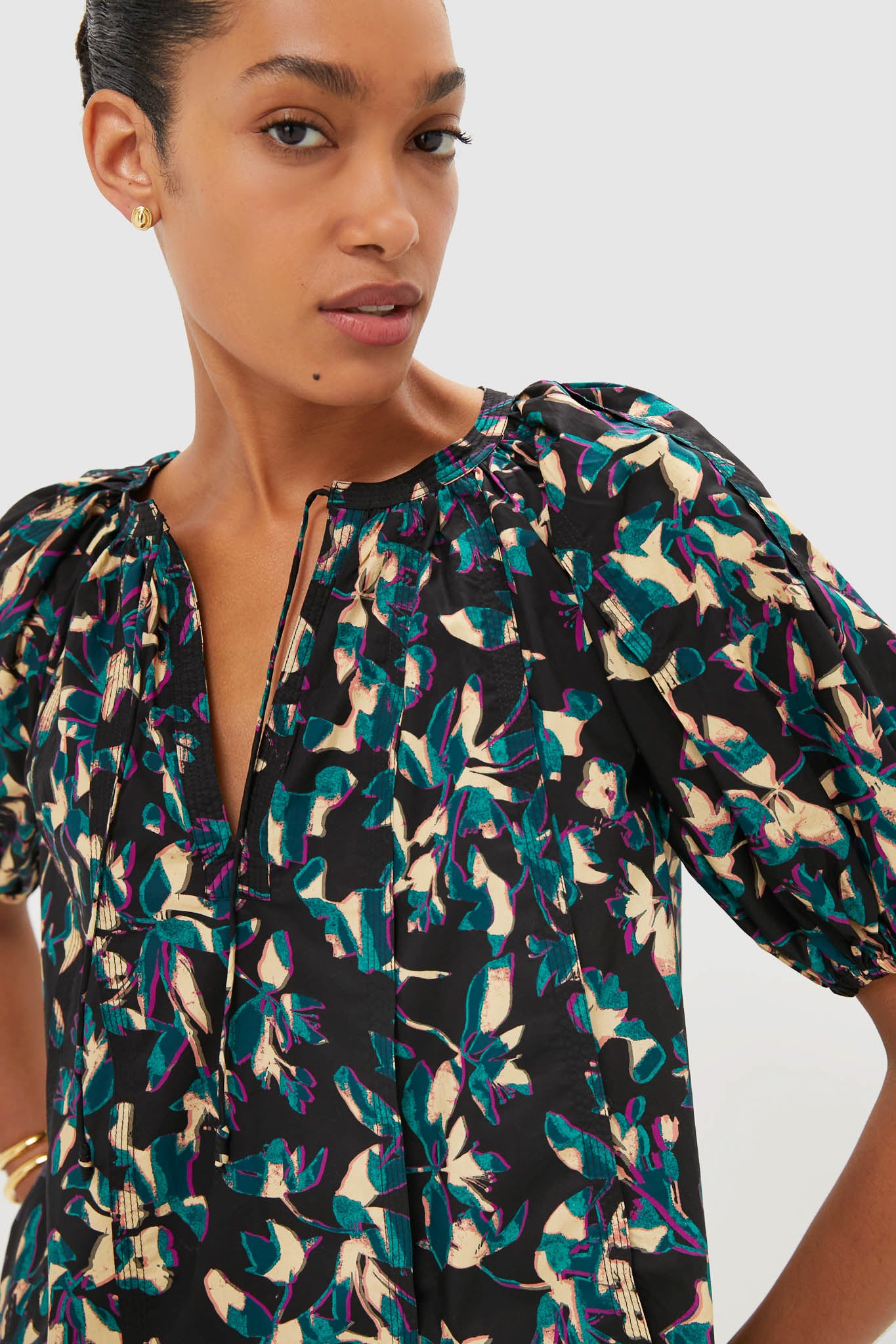 Kaleidoscope Loli Short Sleeve Blouse