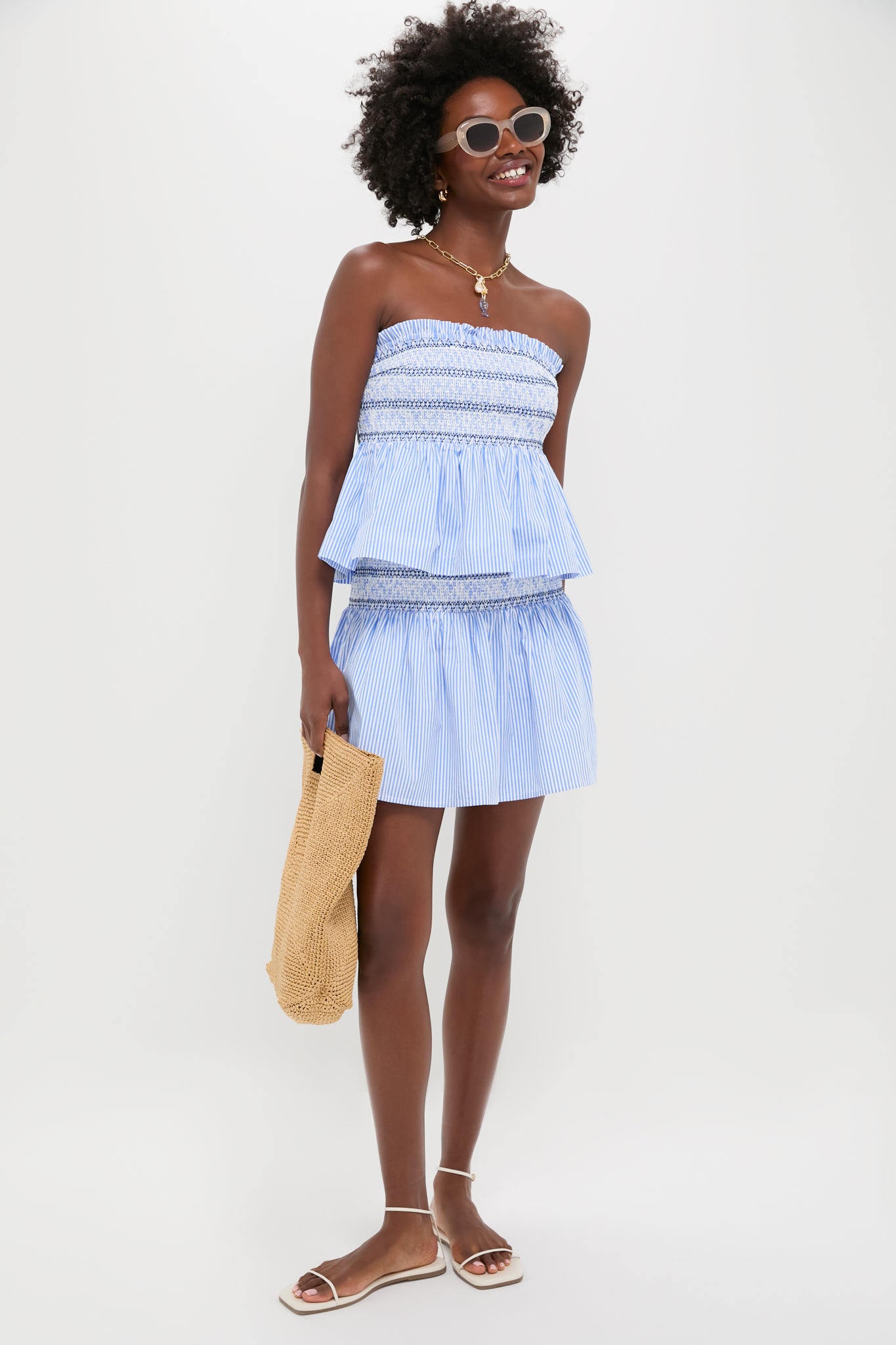 Smocked Seersucker Palerma Skirt | Pomander Place