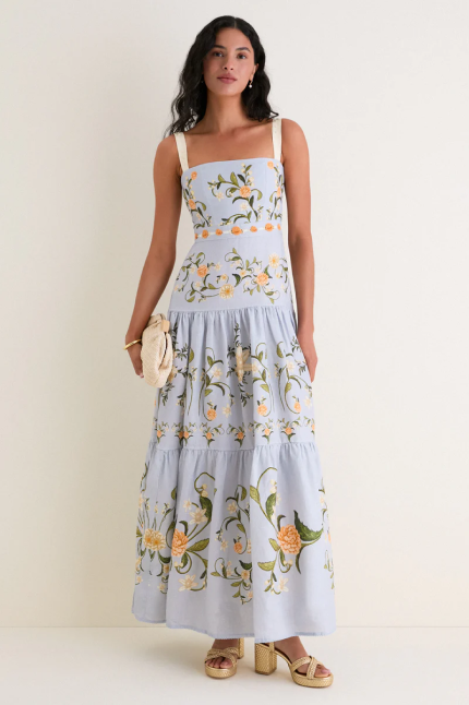 Navy Joan Maxi Dress | STAUD Navy Joan Maxi Dress | STAUD