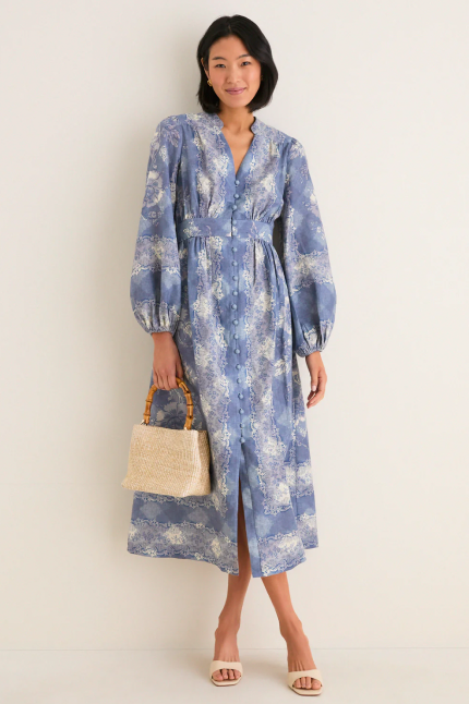 Navy Joan Maxi Dress | STAUD Navy Joan Maxi Dress | STAUD