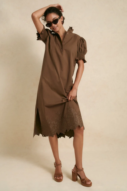 Midnight Check Royal Shirt Dress