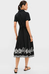 Black Natural Isidora Midi Shirt Dress