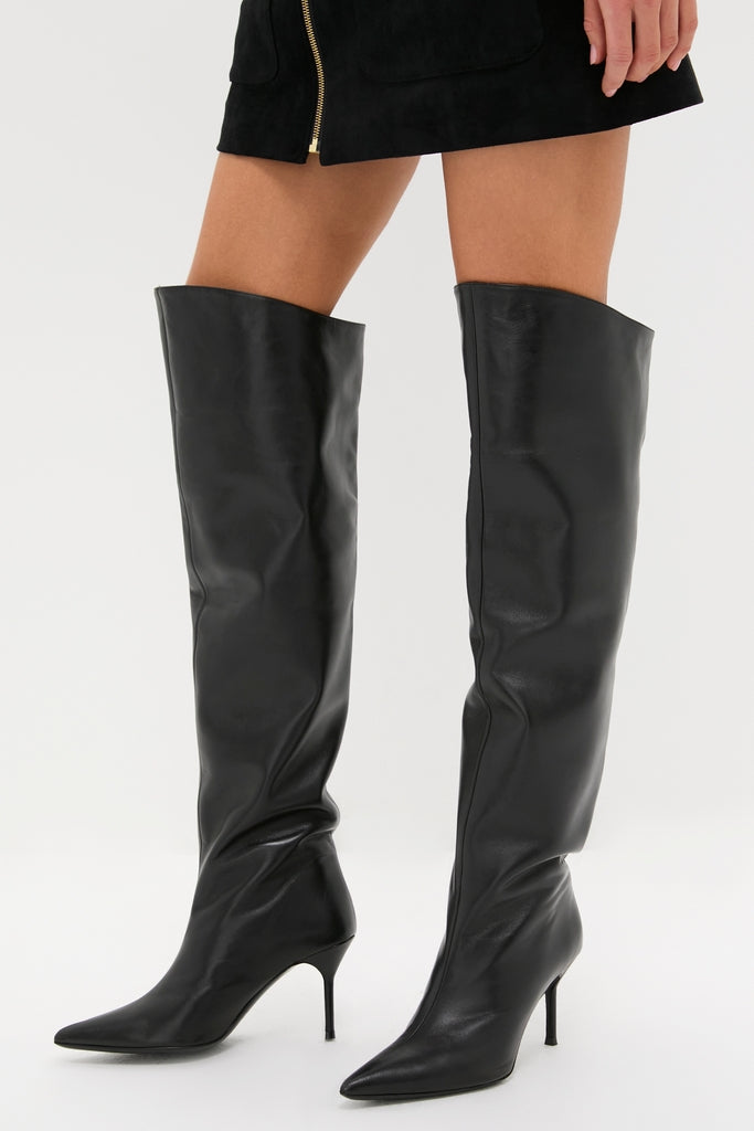Black Sebastian Over The Knee Boot