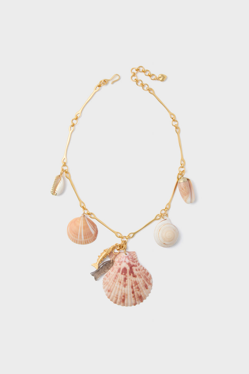 Gold Shell Delmar Necklace