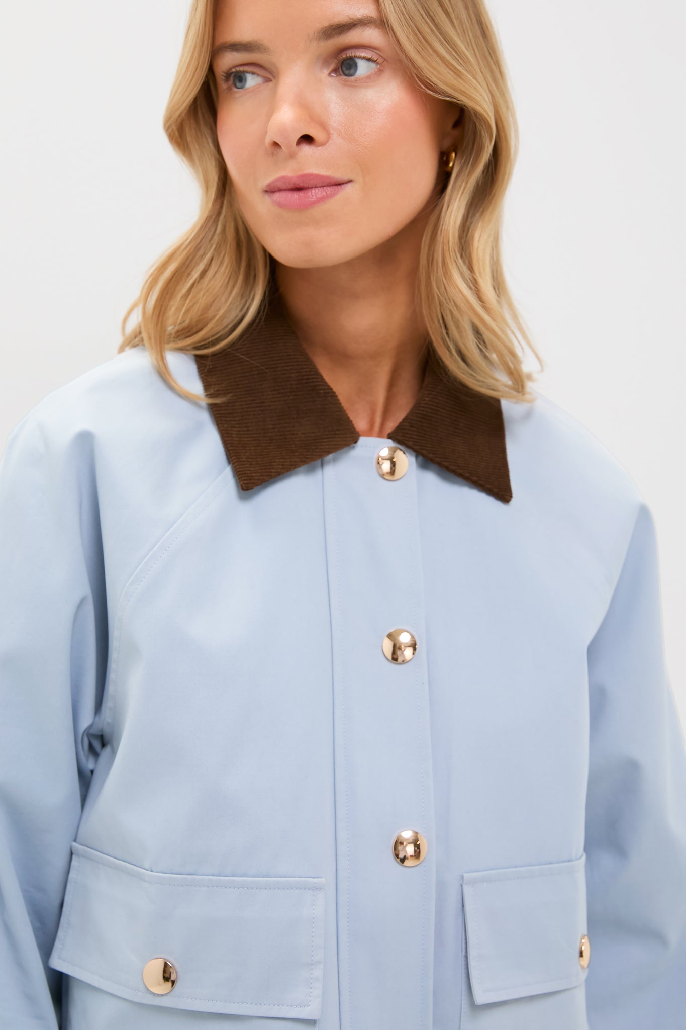 Ice Blue & Chocolate Liam Chore Jacket