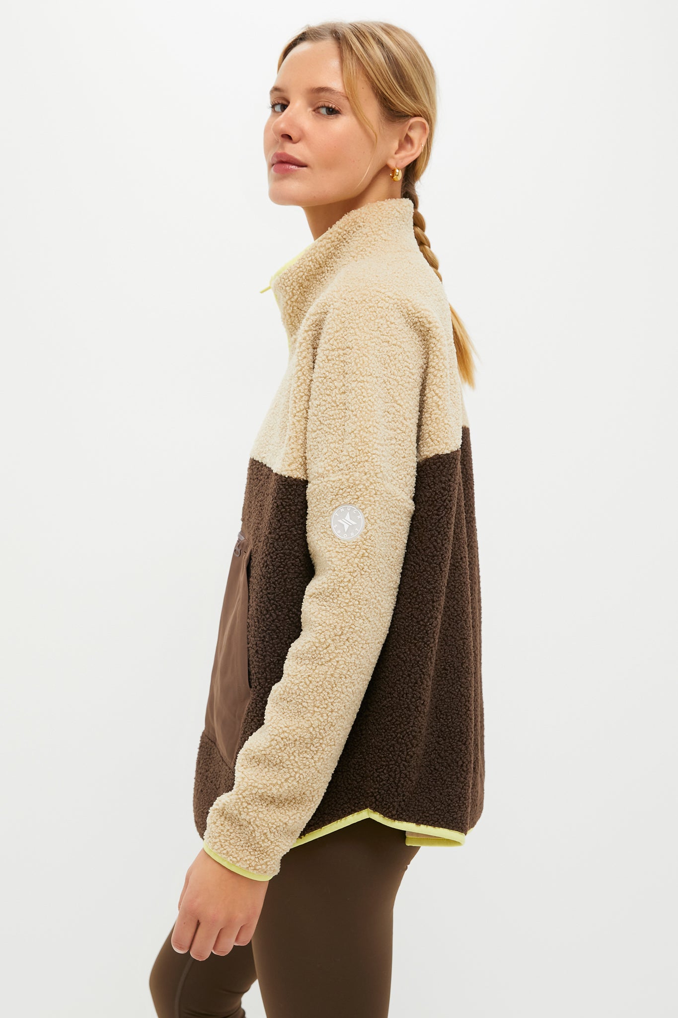 Brown Fleece Cady Quarter Zip