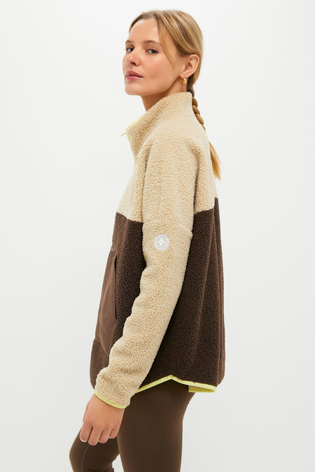 Brown Fleece Cady Quarter Zip