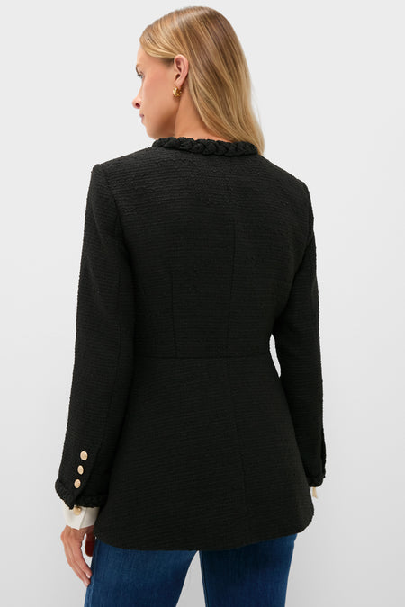 Black Braided Trim Shay Jacket