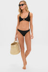 Black Geometric Straps Bikini