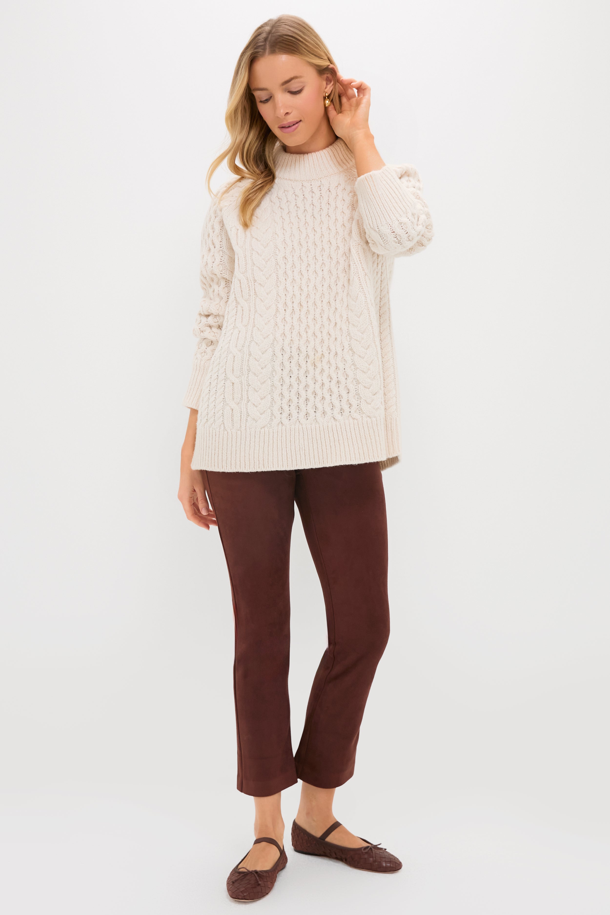 Deep Mocha Vegan Suede Ashford Pants | Tuckernuck