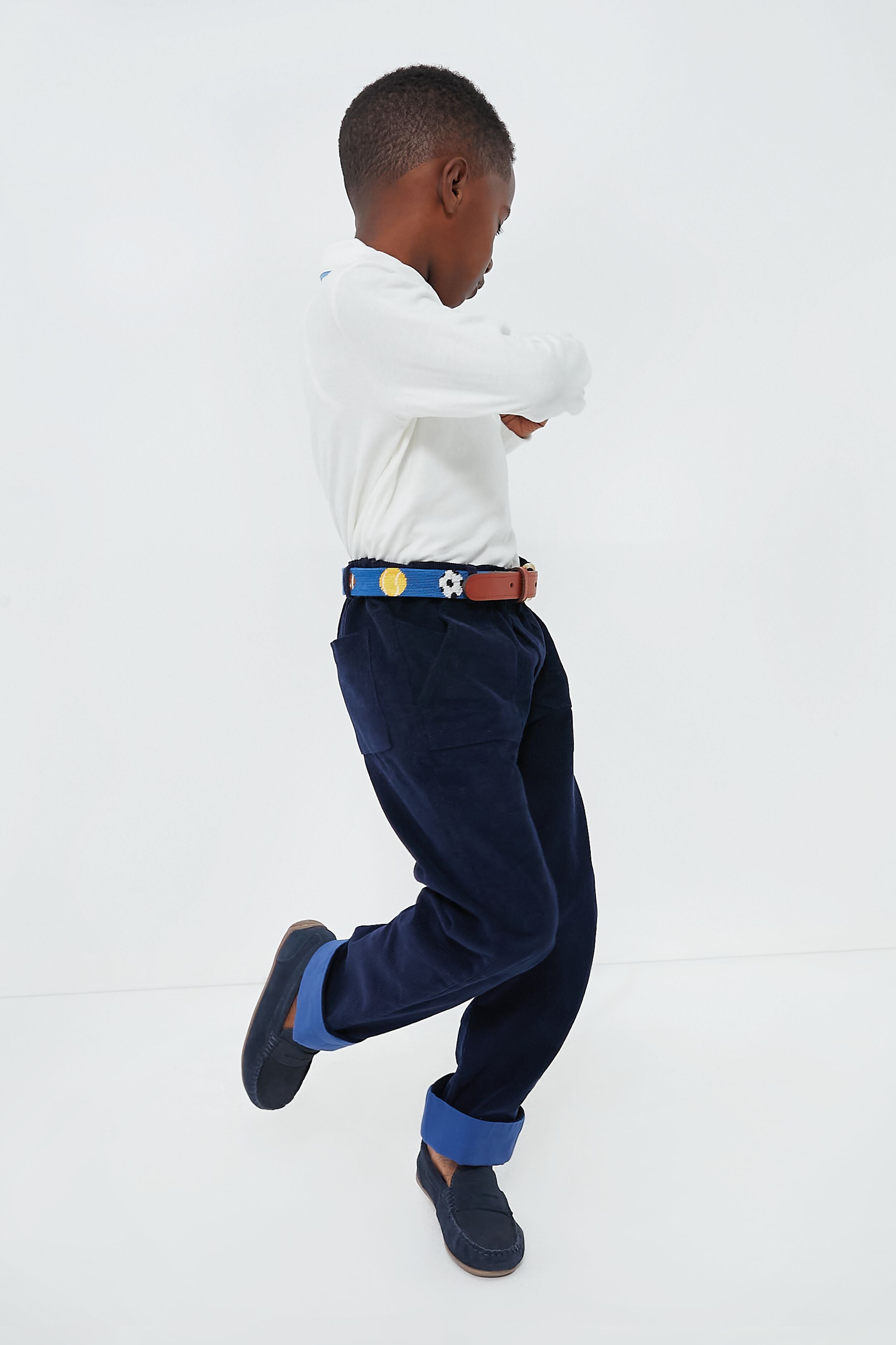 Sports Needlepoint Childrens Belt