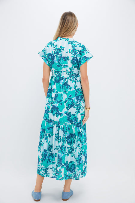 Light Blue Petunia Mumi Midi Dress