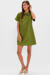 Green Embellished Aurelie Shift Dress