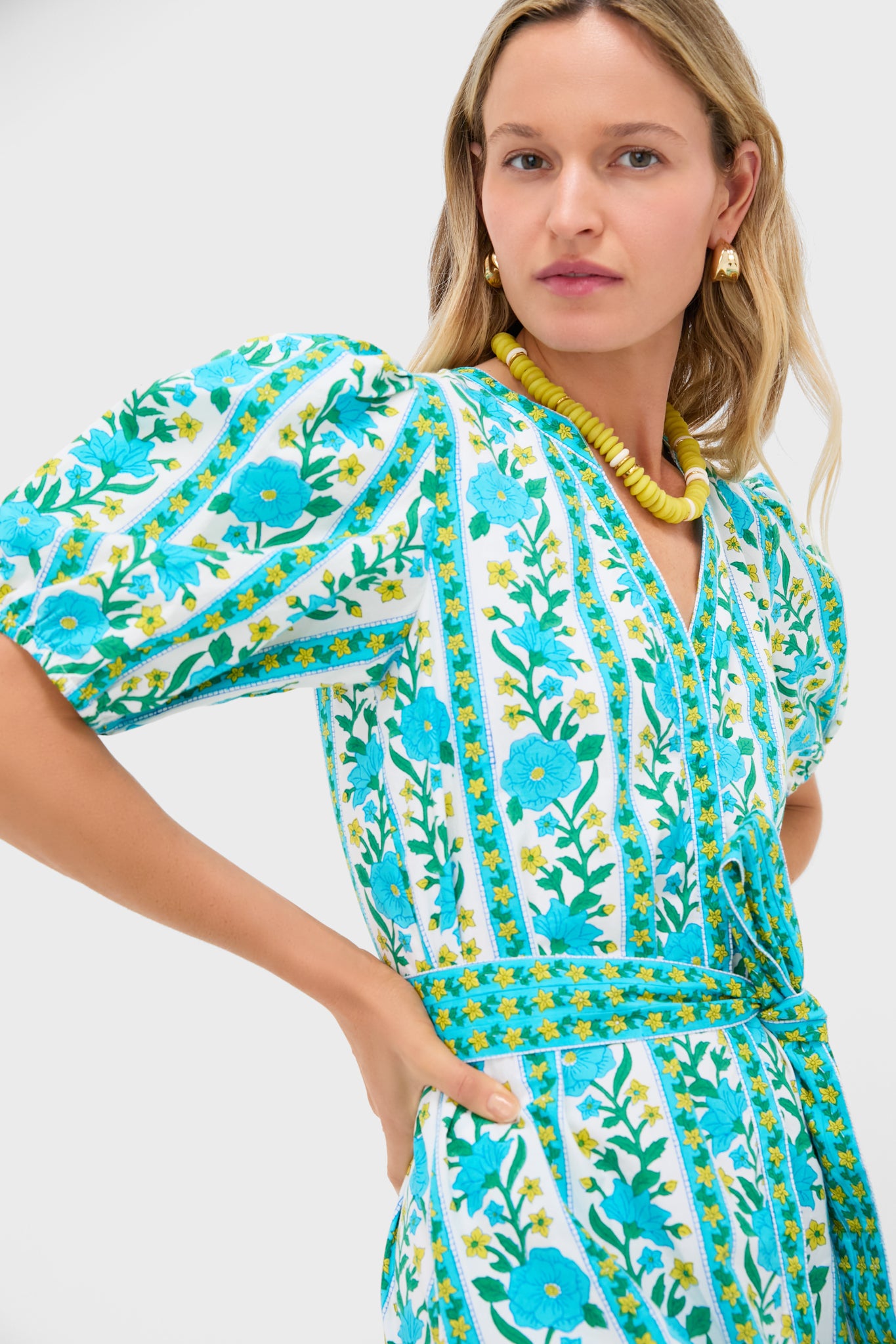 Hibiscus Border Daisy Dress