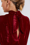 True Red Fleur Velvet C Dress