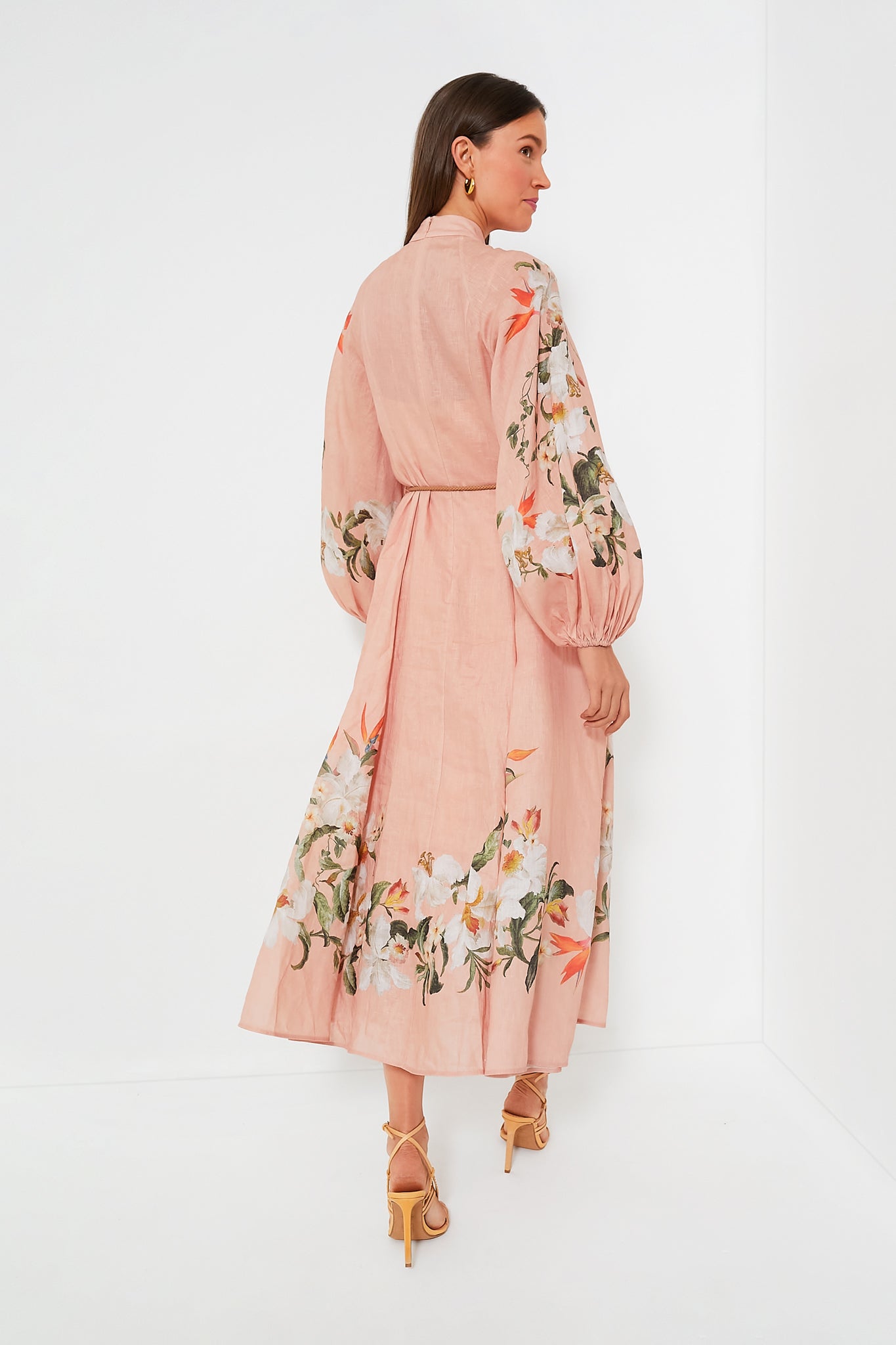 Pink Palm Lexi Billow Long Dress | Zimmermann Pink Palm Lexi Billow Long Dress | Zimmermann