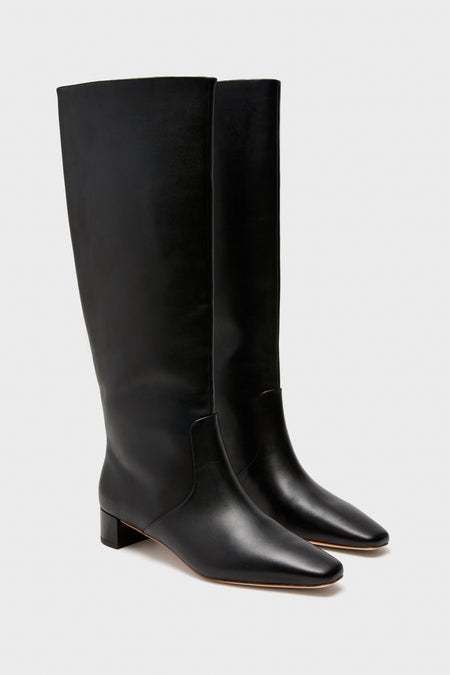 Black Soft Calf Indy Boots