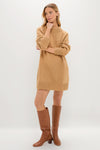 Heavyweight Camel Kristen Sweater Dress