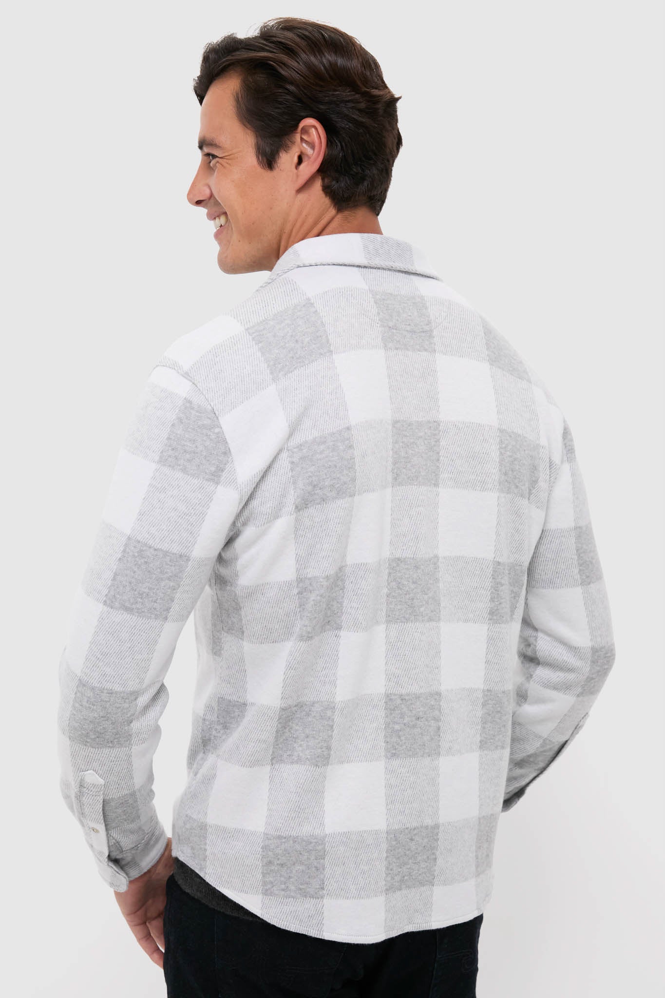 Heather Grey Plaid Dunewood Flannel