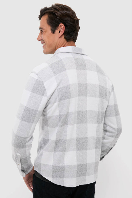 Heather Grey Plaid Dunewood Flannel