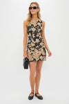 Black & Tan Floral Lennon Mini Dress