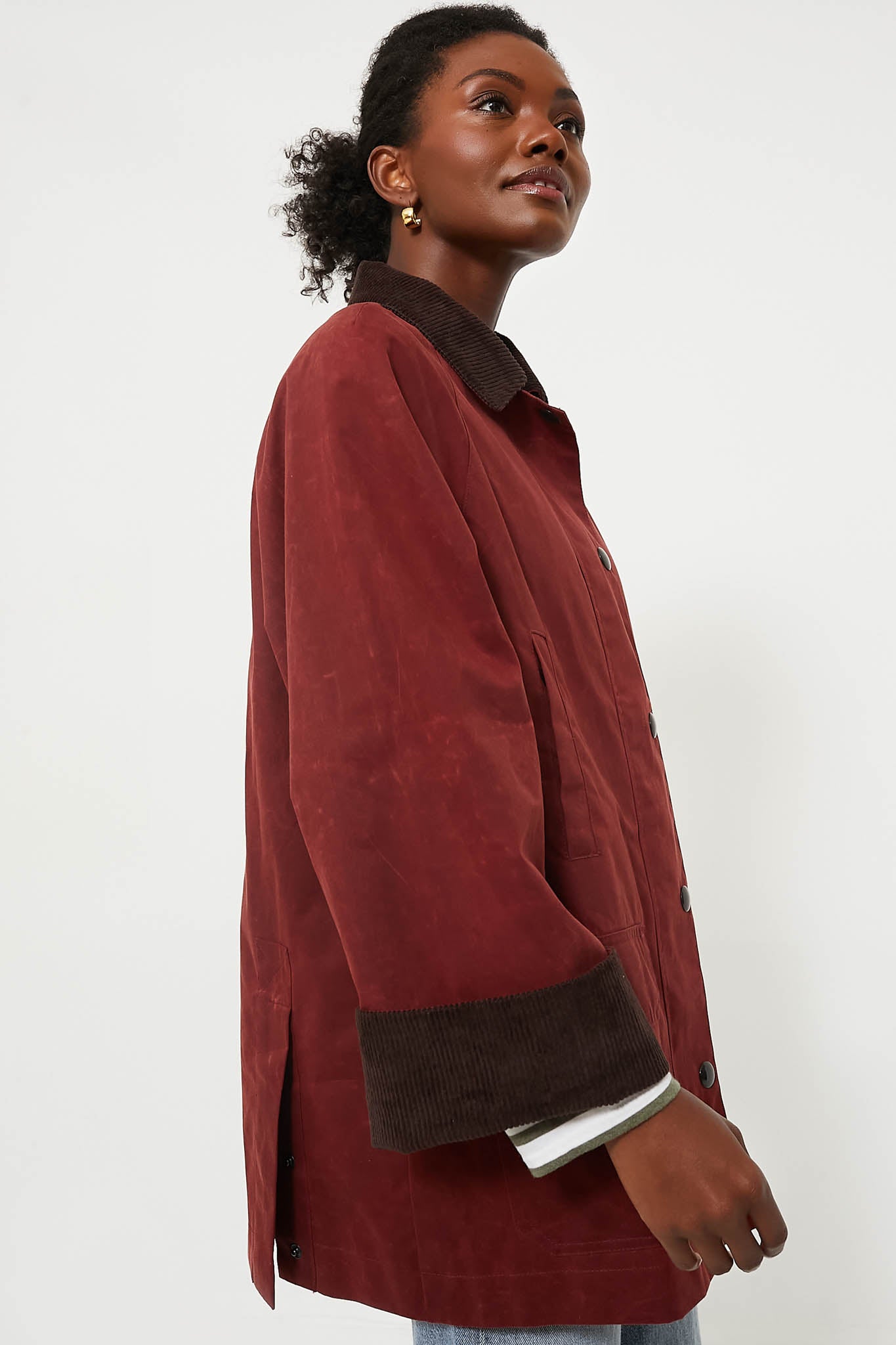 Brick Red Chiltern Street Jacket in Waxed Cotton | Alex Mill