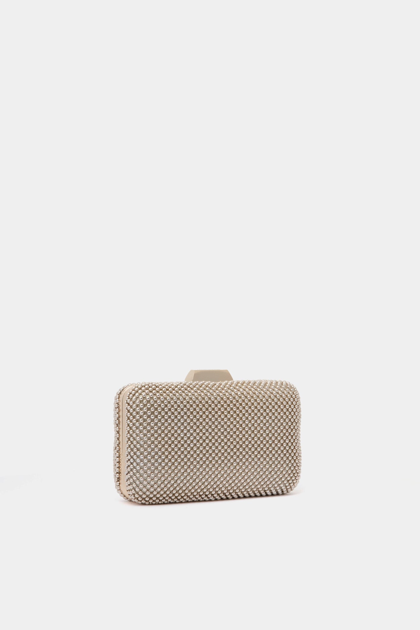 Rose Gold Natasha Ball Mesh Clutch