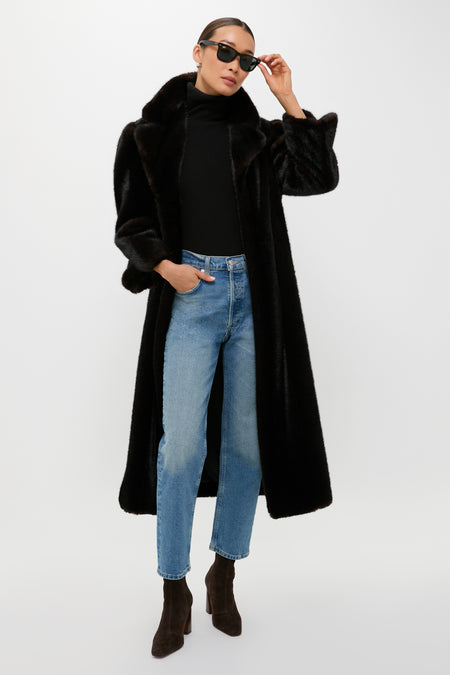 Brown Fur Carmella Coat