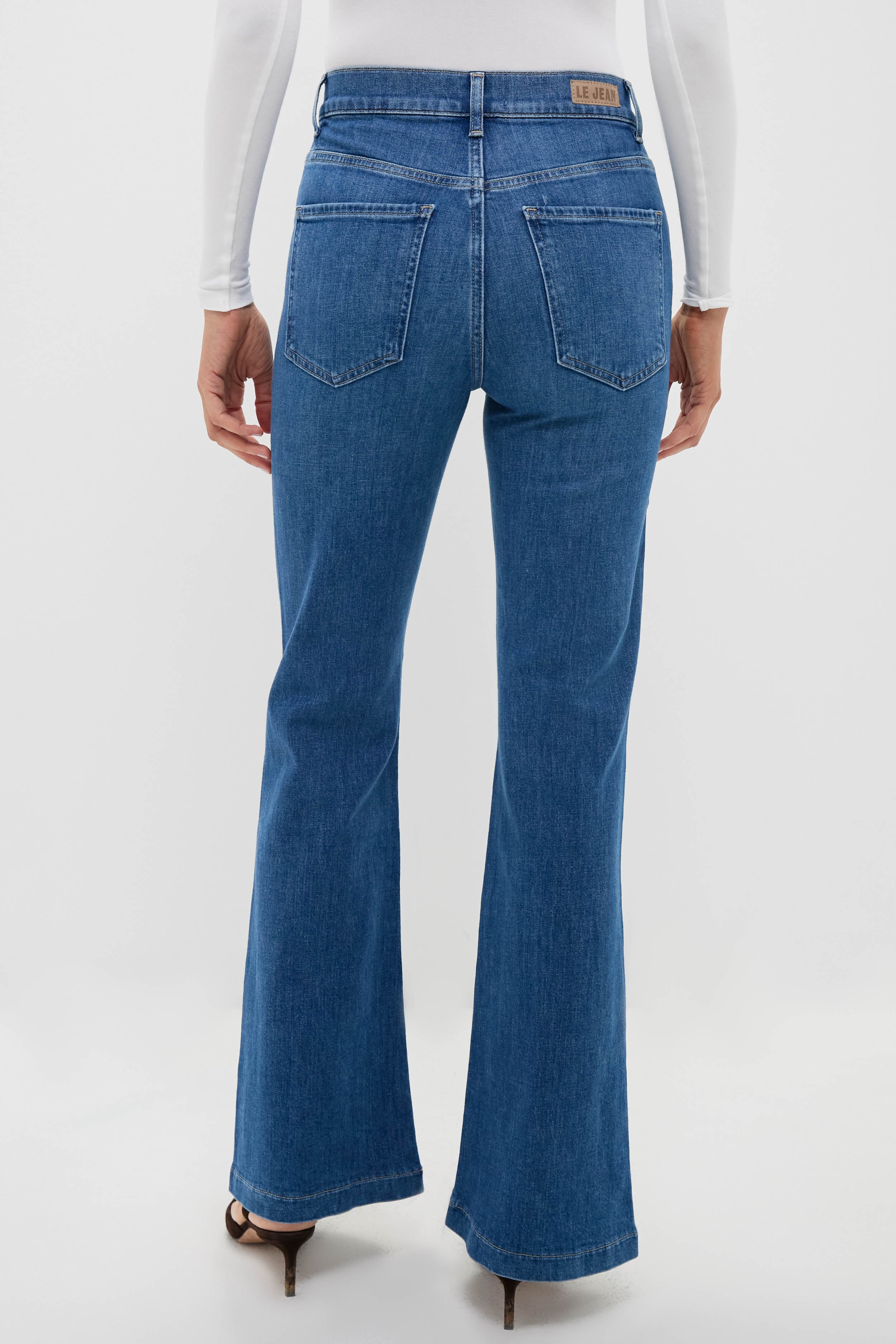 Bohemian Blue High Rise Farrah Flare