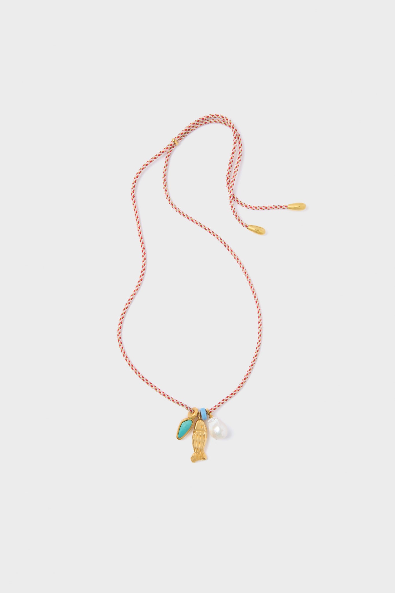 Red Hot Minnow Necklace