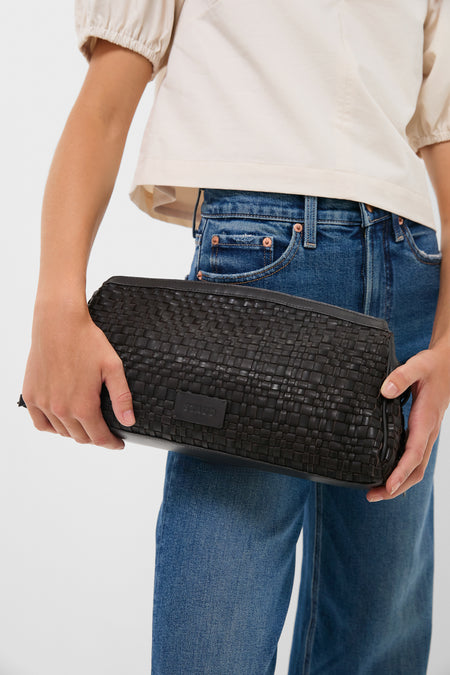 Espresso Woven Maude Soft Clutch