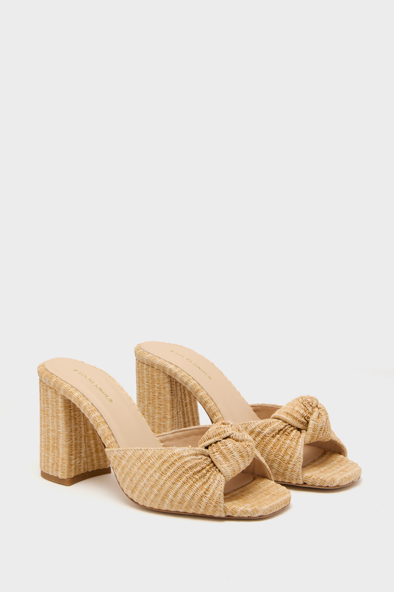 Natural Raffia Blake Heels