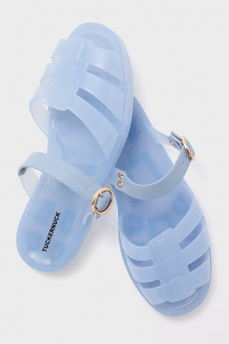 Blue Riley Jelly Sandals
