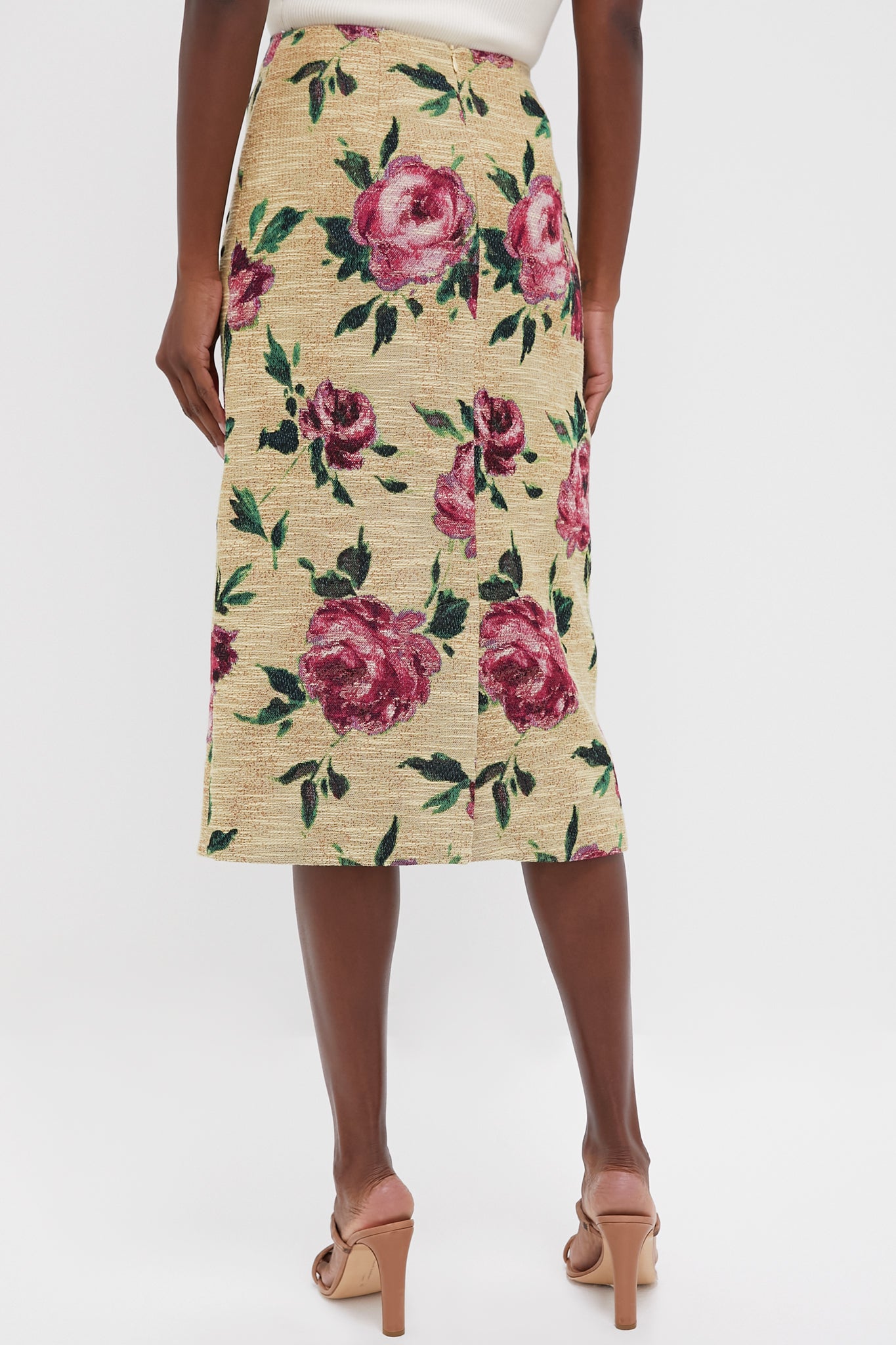 Roses Pencil Skirt