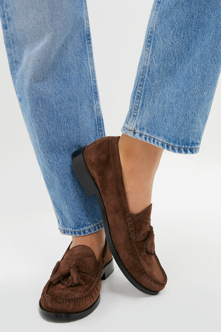 Walnut Lottie Tassel Loafers
