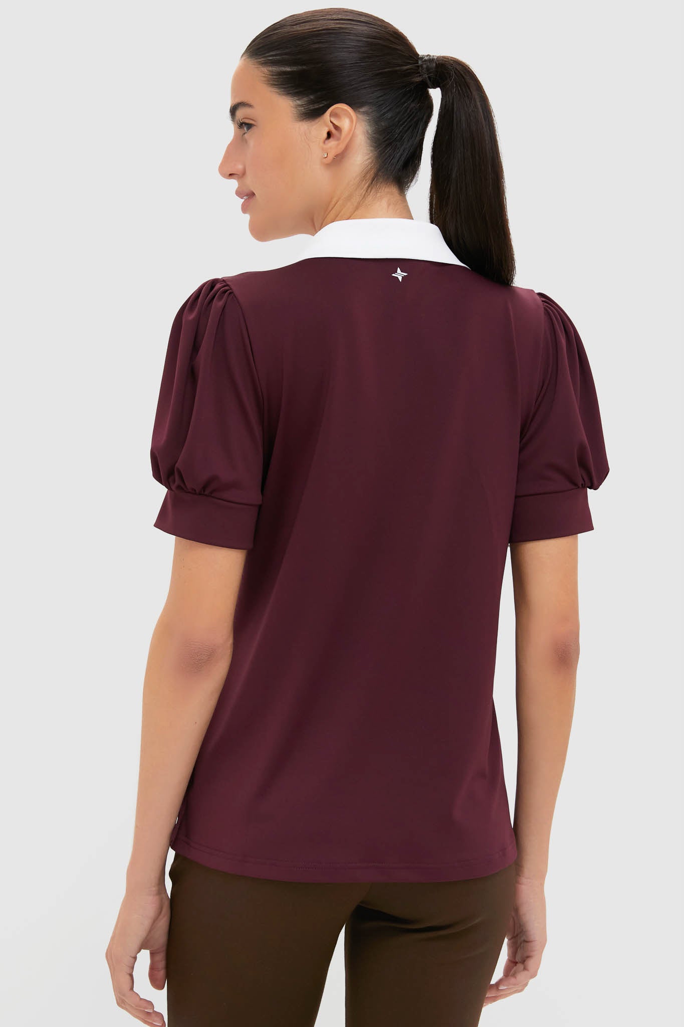 Winetasting Puff Sleeve Performance Jersey Caroline Polo