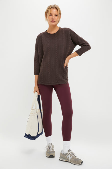 Chocolate Brown Ally Swing Sweatshirt