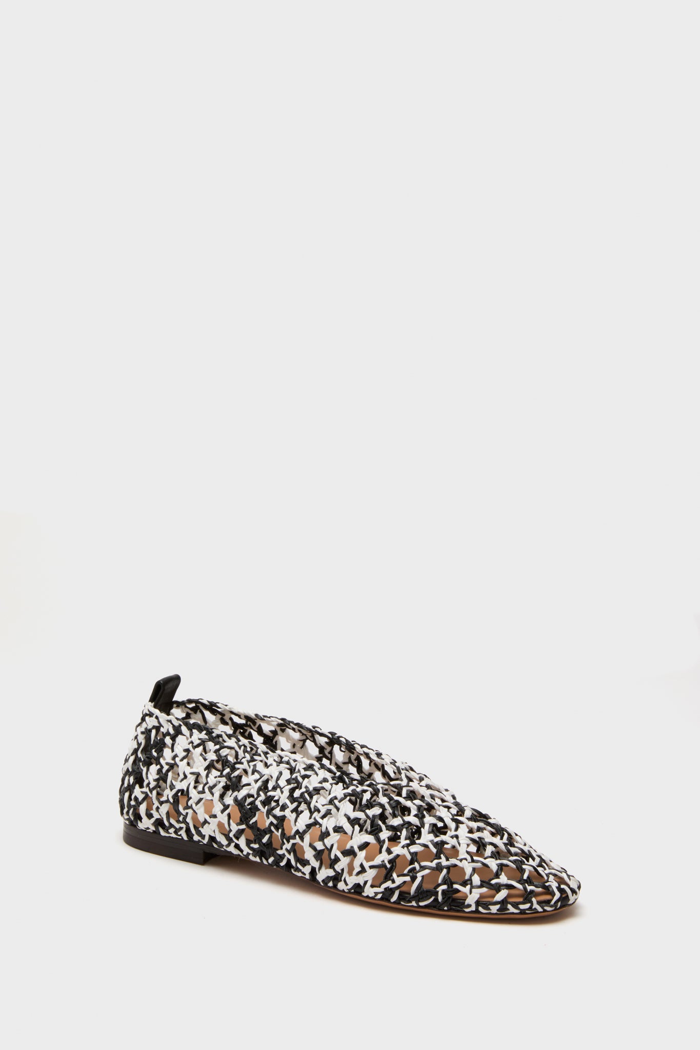 Black and White Woven Ballerina | Mansur Gavriel