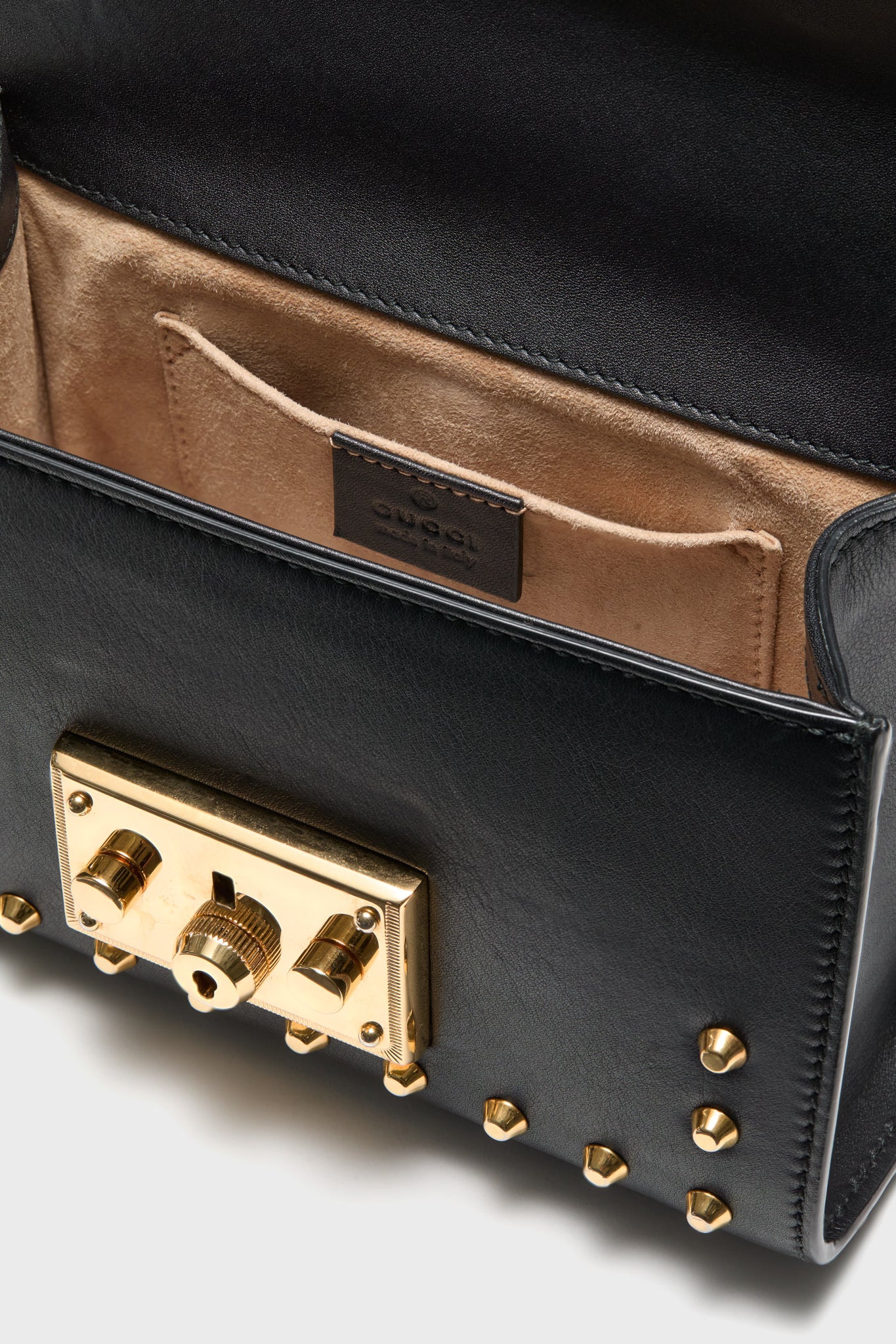 Gucci Black Padlock Chain Shoulder Bag
