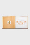Children's storybook open to THE TALE OF BENJAMIN BUNNY title, featuring classic, effortless fun and high-end storytelling with original art.