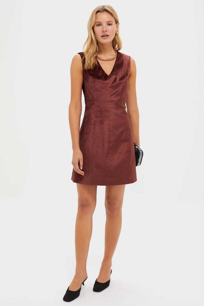 Tuckernuck Chocolate Velvet Mercer Dress Brown Velvet / 4 Tuckernuck Chocolate Velvet Mercer Dress Brown Velvet / 4