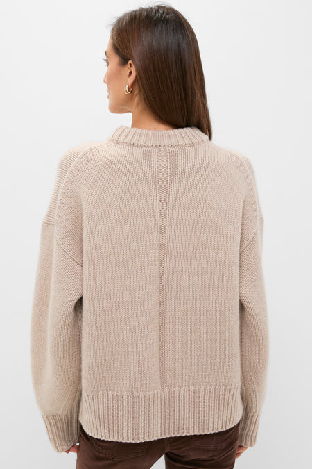 Sandstone Genevieve Cashmere Wool Blend Crewneck Sweater Tuckernuck