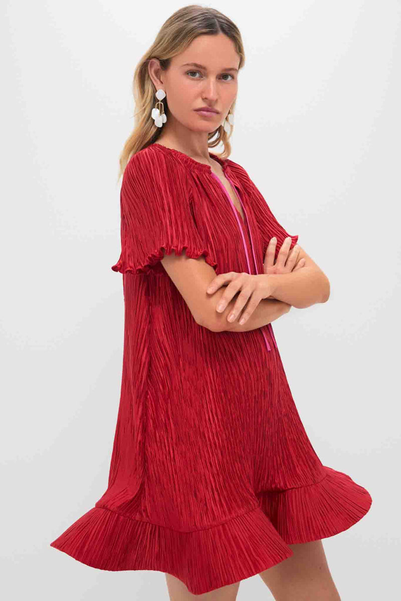 Crimson Multi Venus Mini Dress